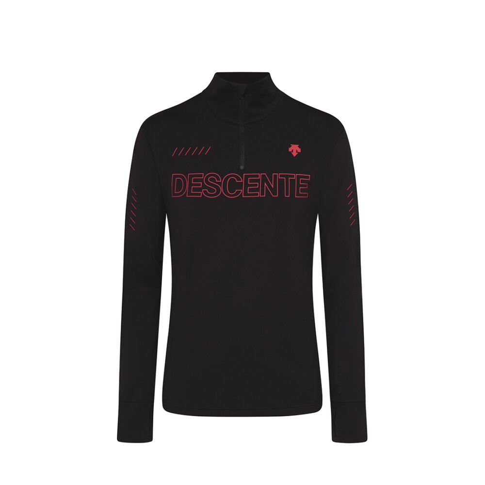 Descente 1/4 Zip Men T-Neck Black Sale